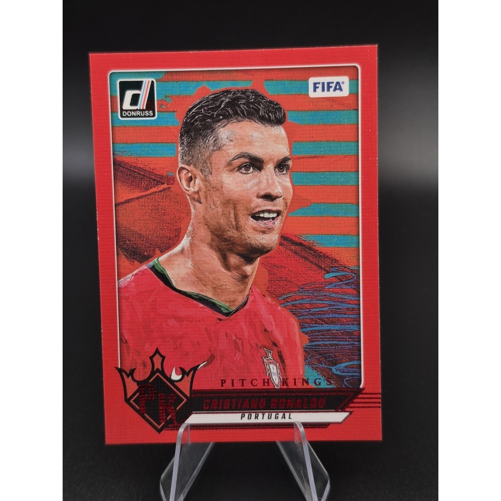 2024-25 Panini Donruss Fifa Cristiano Ronaldo #13 Pitch Kings Red Portugal